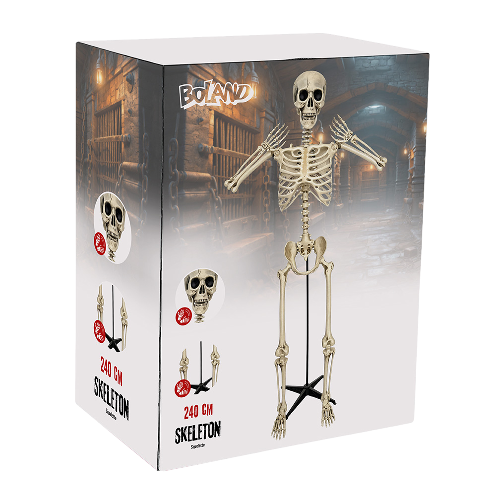Scheletro gigante da 240 cm – Decorazione di Halloween