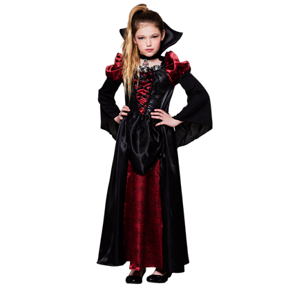 Costume da regina vampira per bambina 4-6 anni – Halloween