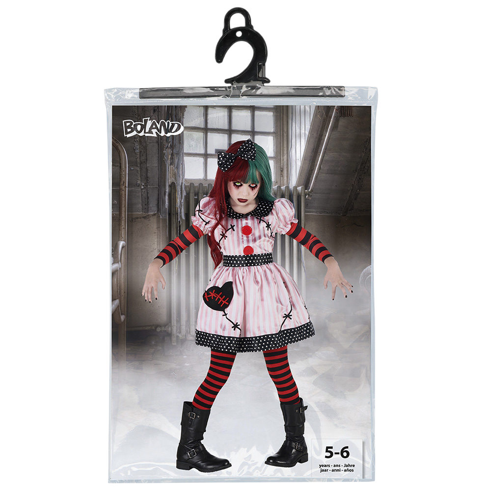 Costume da bambola posseduta per bambine dai 5 ai 6 anni – Halloween