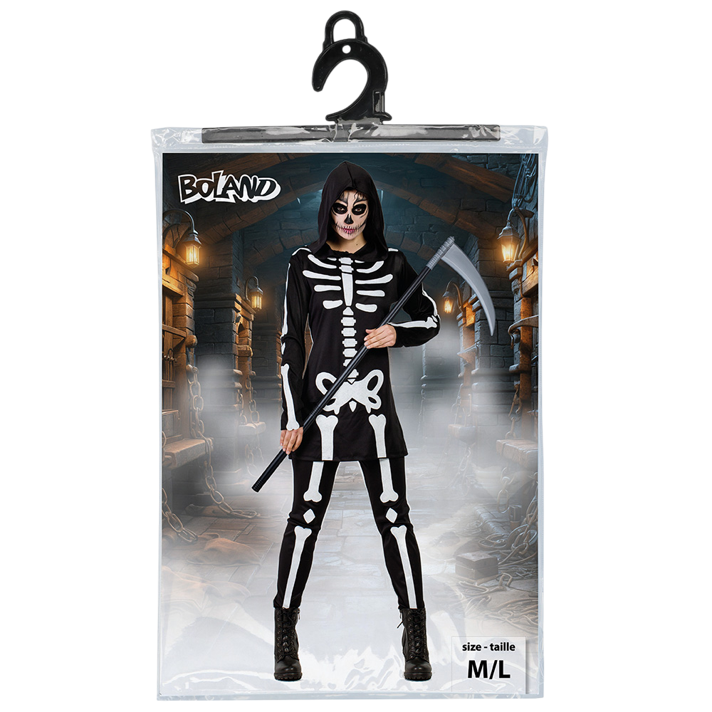 Costume da scheletro da donna taglia M/L – Halloween