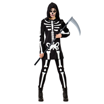 Costume da scheletro da donna taglia M/L – Halloween