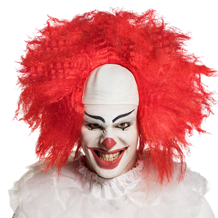 Parrucca da clown dell'orrore – Costume di Halloween