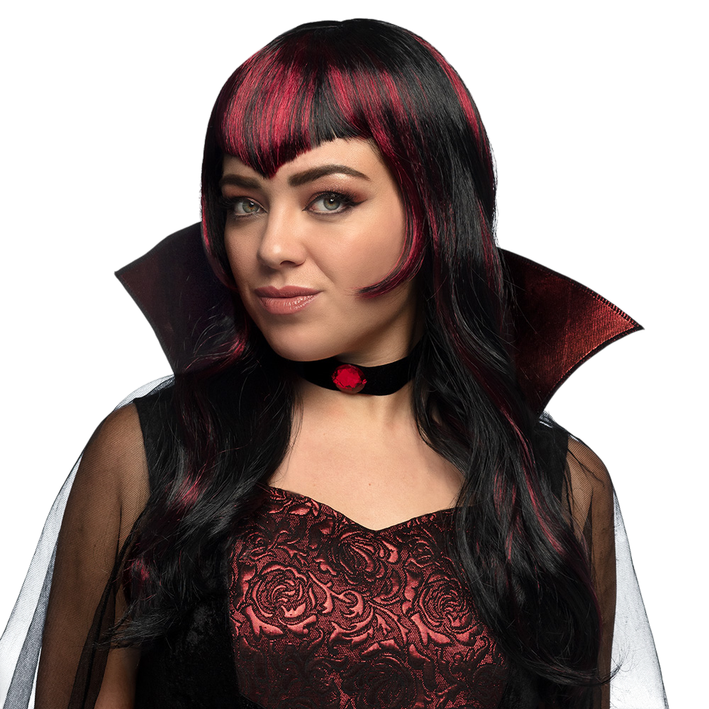Parrucca da vampiro con ciocche – Costume di Halloween