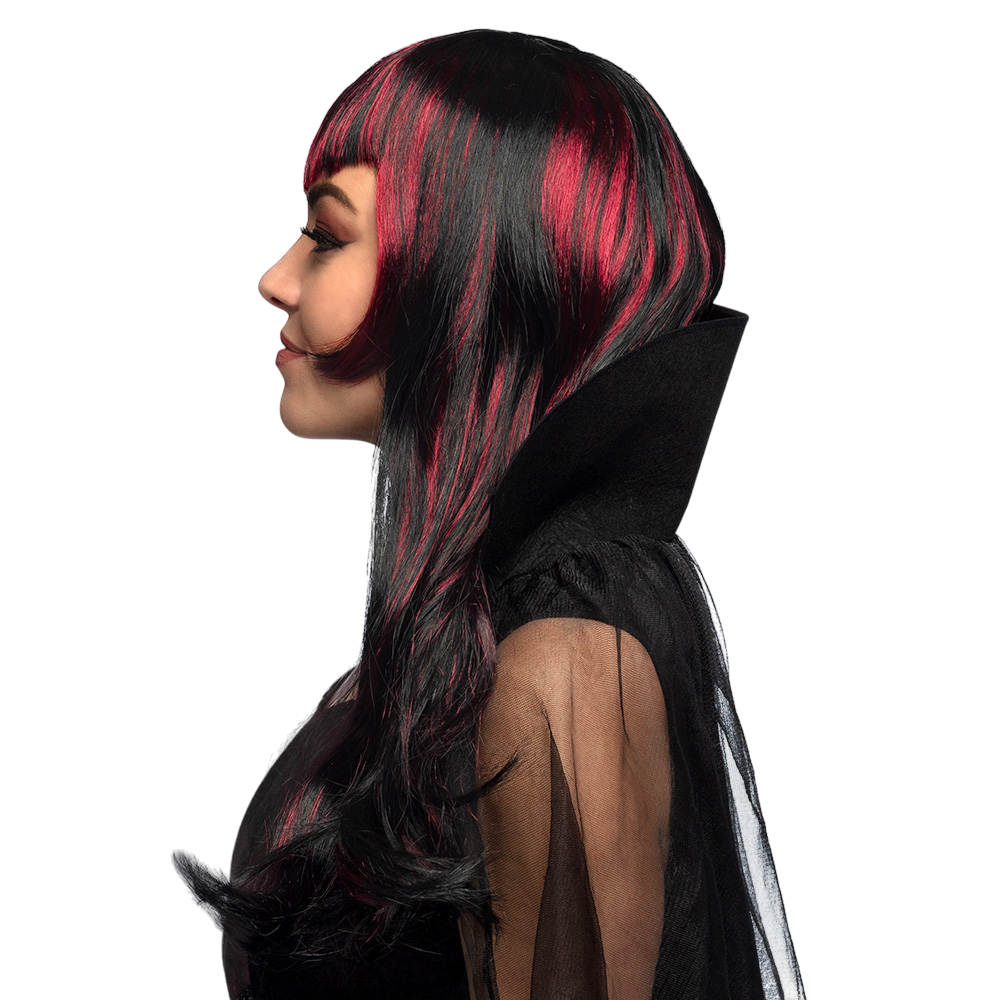 Parrucca da vampiro con ciocche – Costume di Halloween