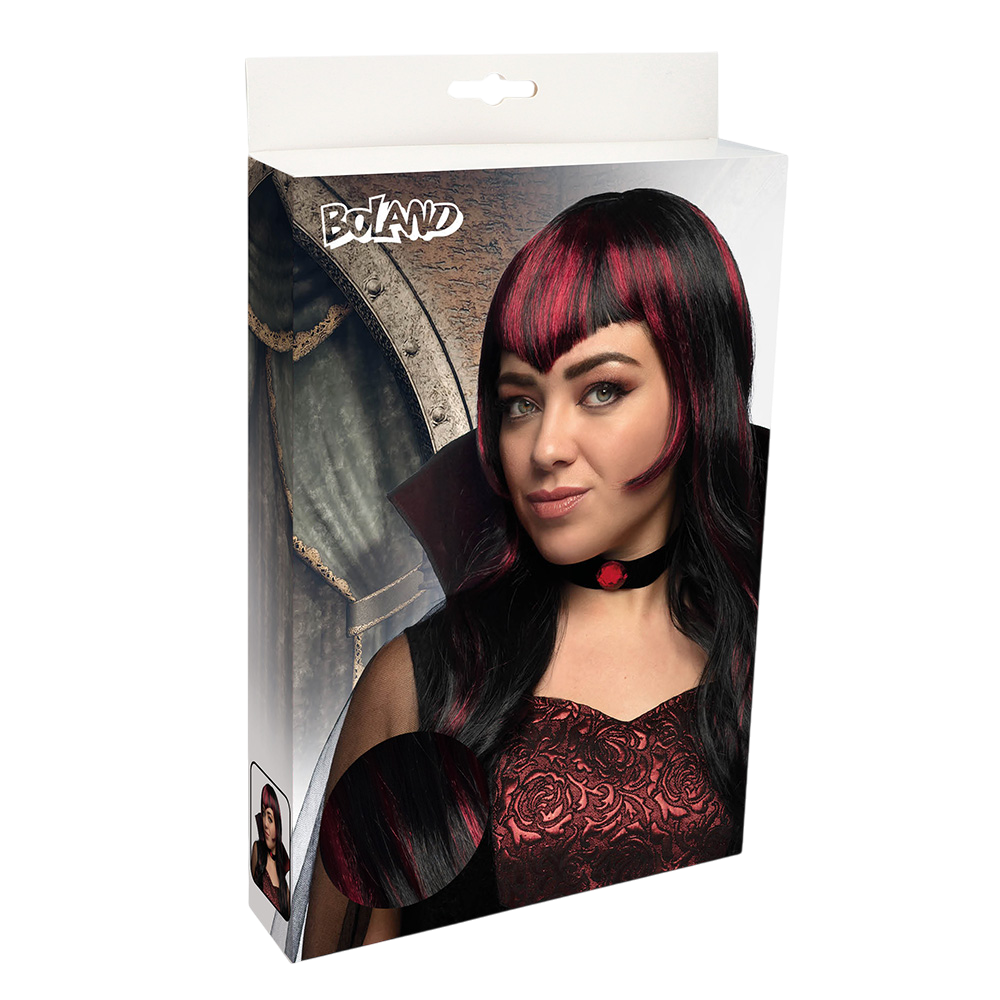 Parrucca da vampiro con ciocche – Costume di Halloween