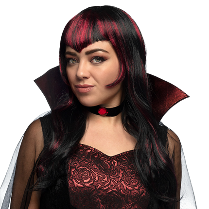 Parrucca da vampiro con ciocche – Costume di Halloween