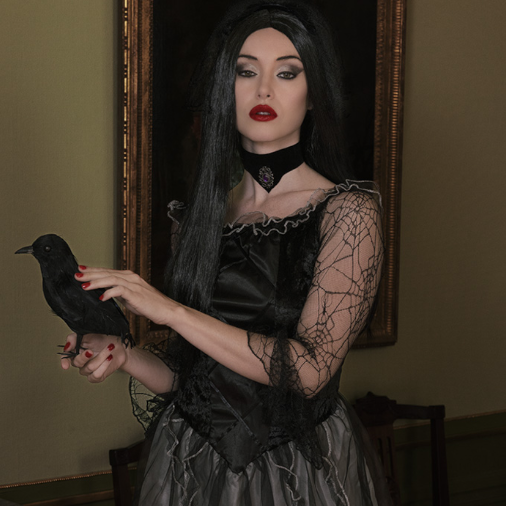 Parrucca da strega nera – Costume di Halloween