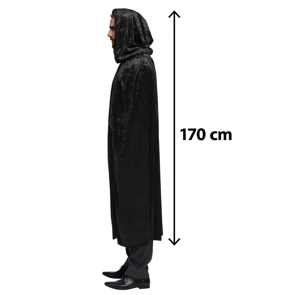 Cape Noire 170 cm – Costume di Halloween
