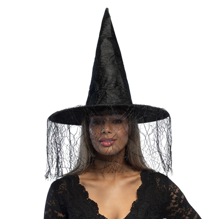 Cappello da strega nero – Costume di Halloween