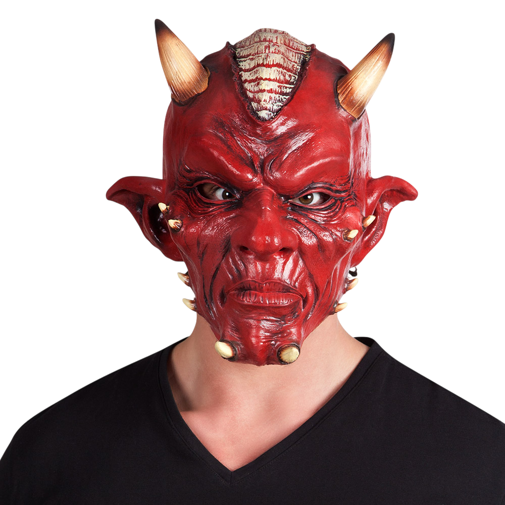 Maschera in lattice da diavolo – Maschera di Halloween