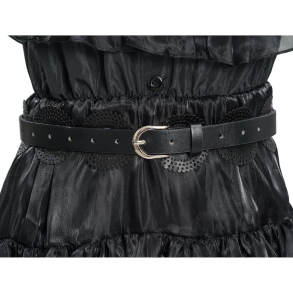 Abito da ballo nero “Mercoledì Addams” 140 cm – Costume per bambini