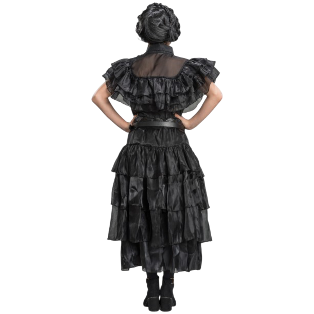 Abito da ballo nero di Mercoledì Addams, 152 cm – Costume per bambini