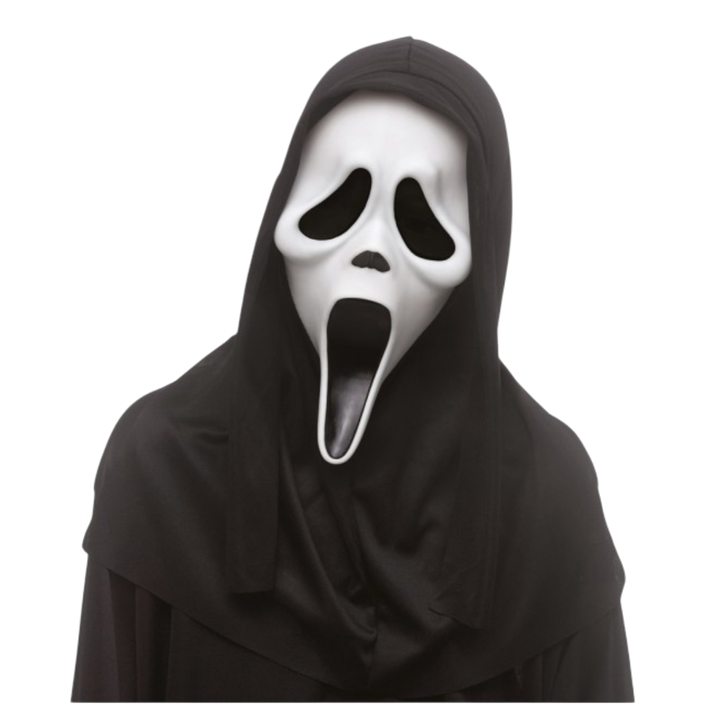 Maschera Ghost Face per bambini con cappuccio – Costume di Halloween