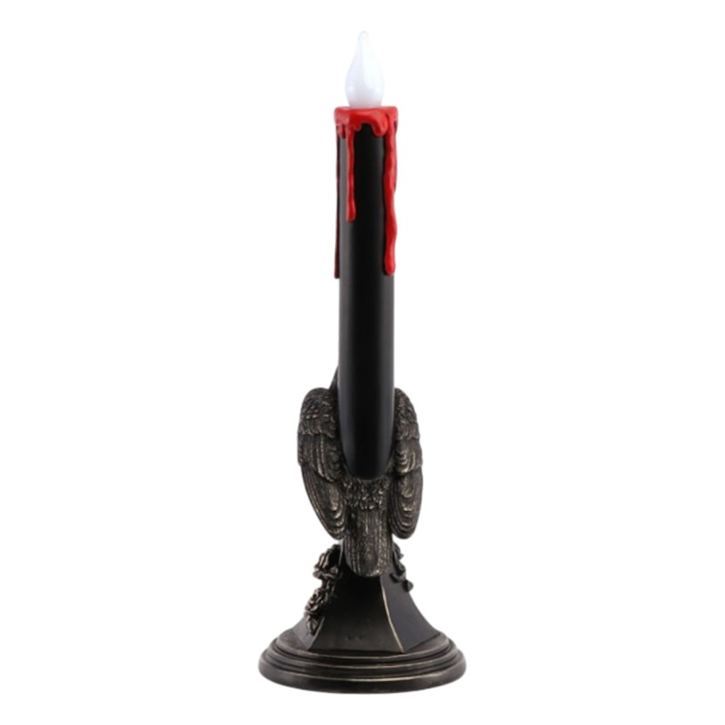 Candelabro “Corvo Nero” a LED, 45,5 cm – Decorazioni di Halloween