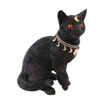 Gatto nero mistico 28 cm – Decorazione di Halloween