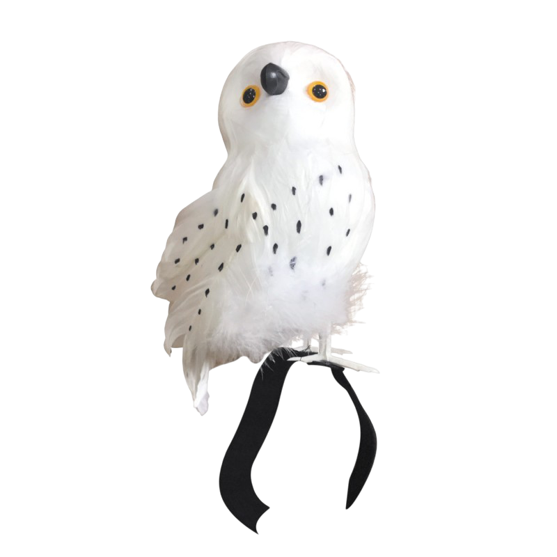 Gufo bianco 22 cm – Decorazione di Halloween