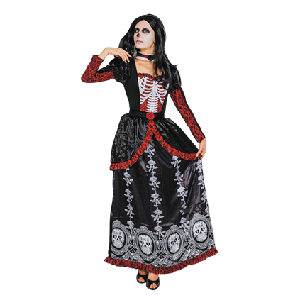 Costume da principessa del Dia de los Muertos – Halloween