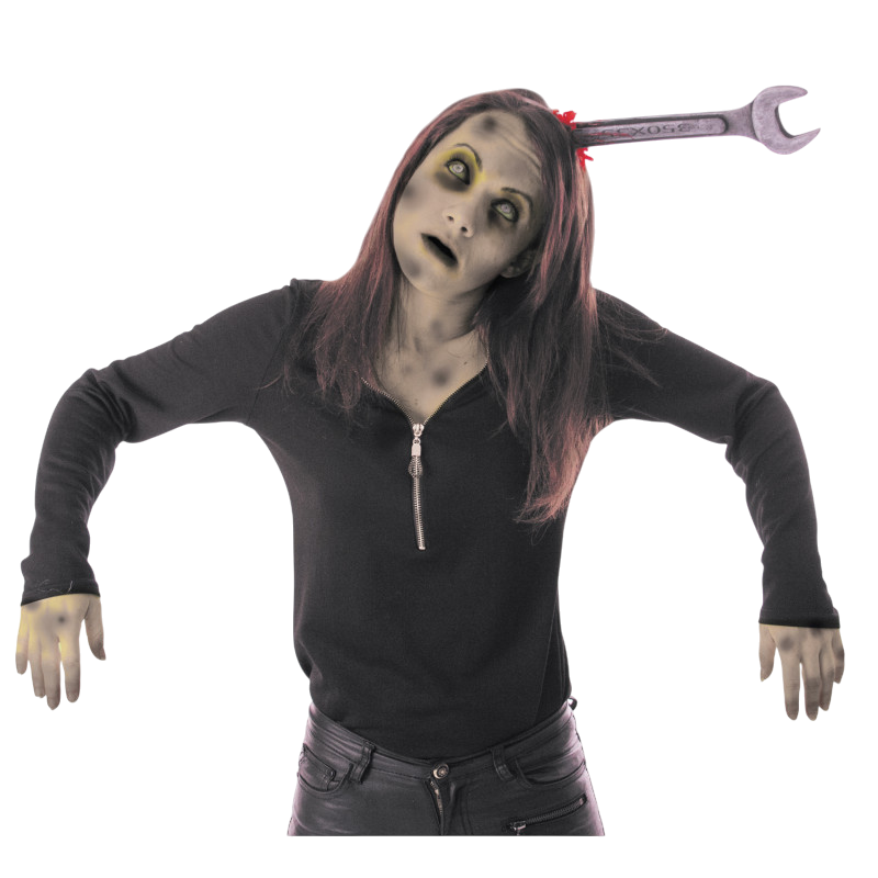 Fascia per capelli con chiave piatta insanguinata – Accessorio di Halloween