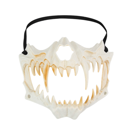 Maschera da scheletro con mascella e denti – Accessorio di Halloween