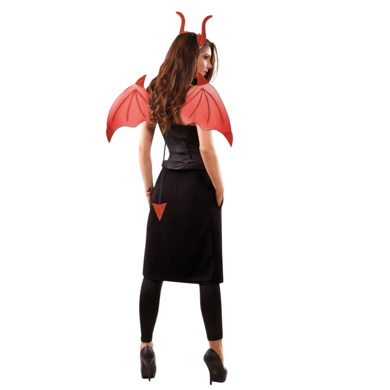Kit “Diable Rouge” da 2 pezzi – Accessori per costumi di Halloween