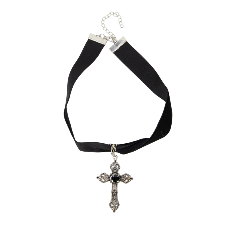 Collana con croce gotica – Gioiello di Halloween