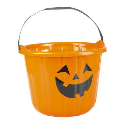 Secchiello a forma di zucca XL – Cestino per caramelle di Halloween
