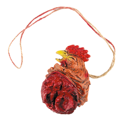 Collana con gallo decapitato – Accessorio di Halloween