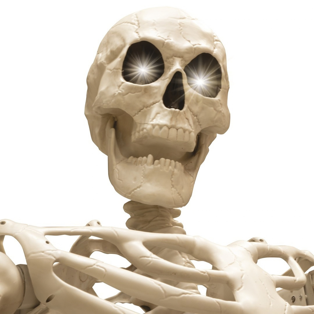 Scheletro gigante luminoso da 3,18 m – Decorazione di Halloween XXL