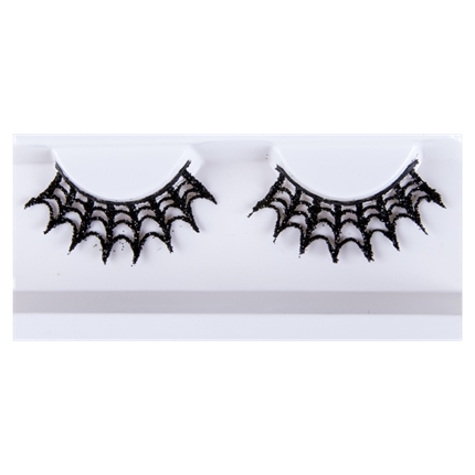 Ciglia finte autoadesive a ragnatela – Trucco di Halloween