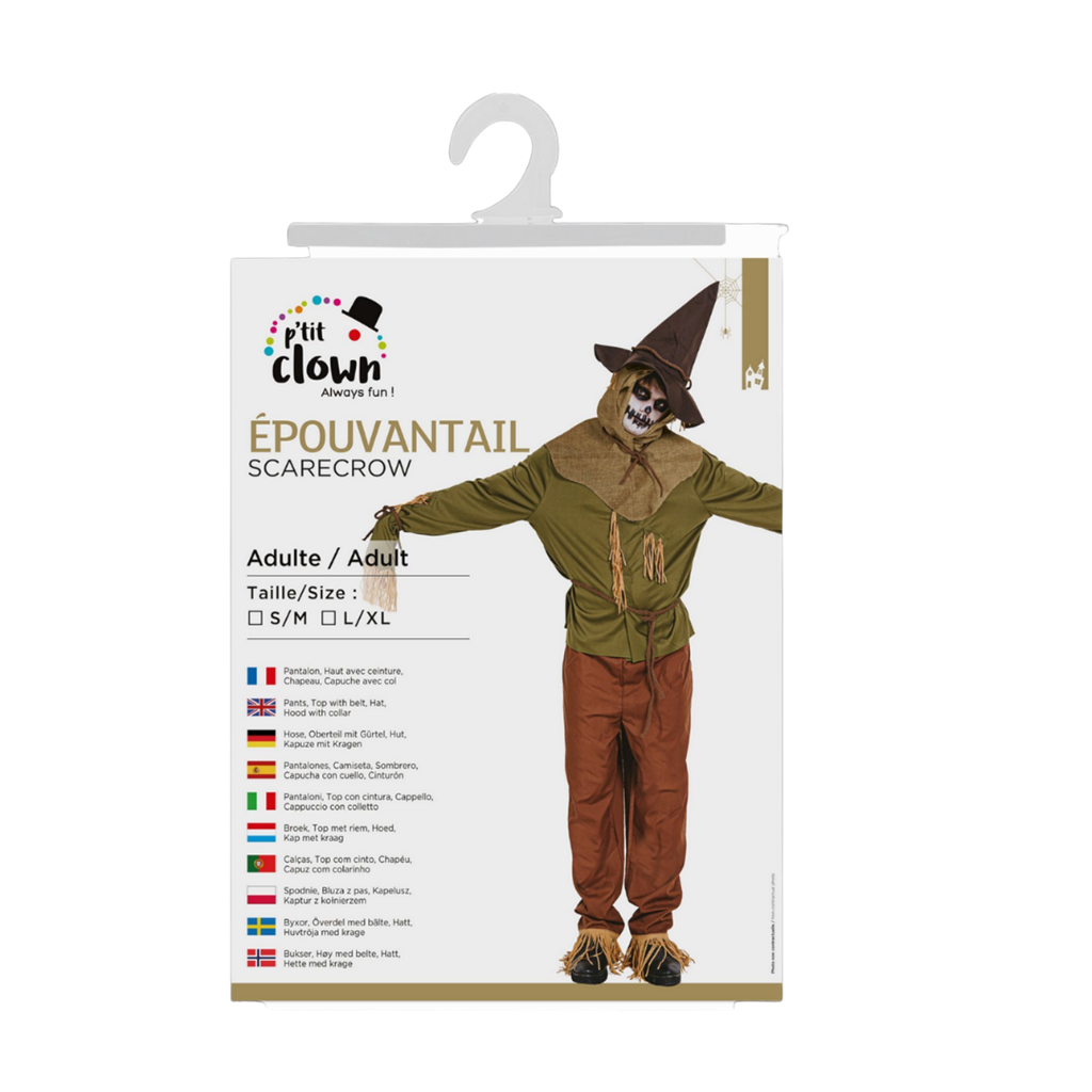 Costume da spaventapasseri per adulti taglia L/XL – Costume di Halloween