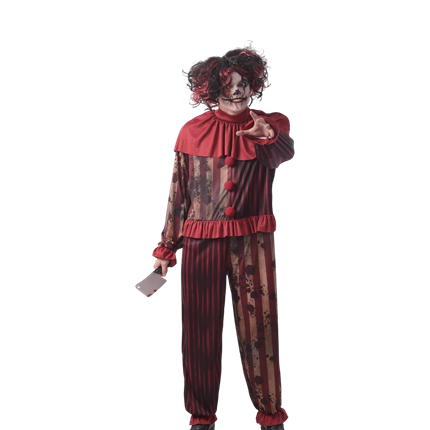 Costume da clown assassino diabolico da uomo L/XL – Halloween