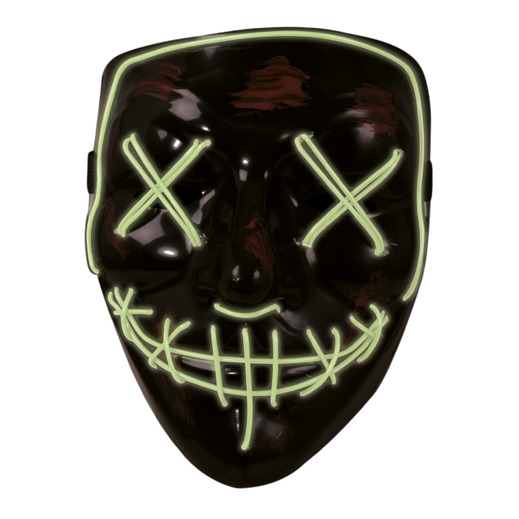 Maschera LED da adulto con volto insanguinato – Halloween