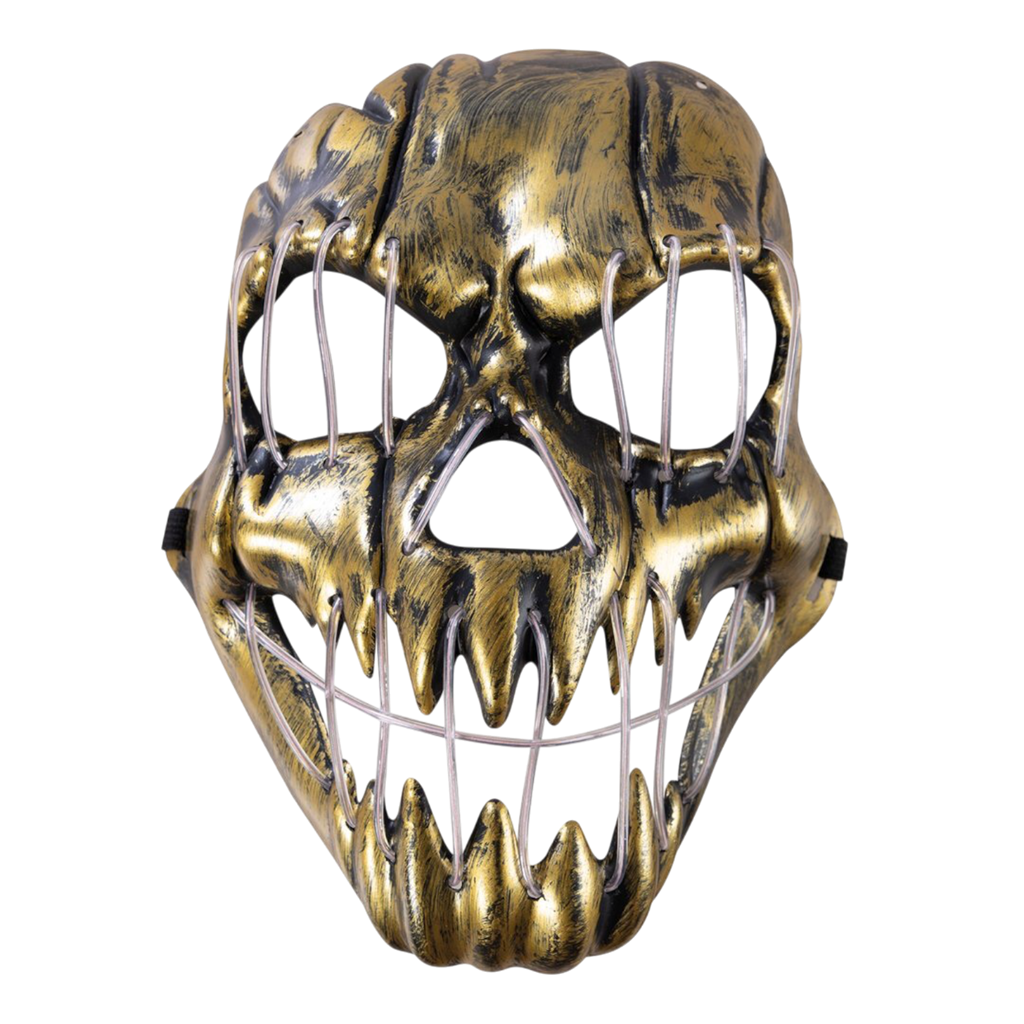 Maschera LED da mostro per adulti – Maschera di Halloween luminosa