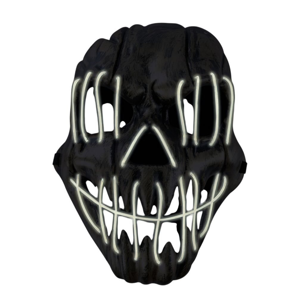 Maschera LED da mostro per adulti – Maschera di Halloween luminosa