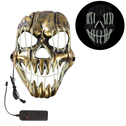 Maschera LED da mostro per adulti – Maschera di Halloween luminosa
