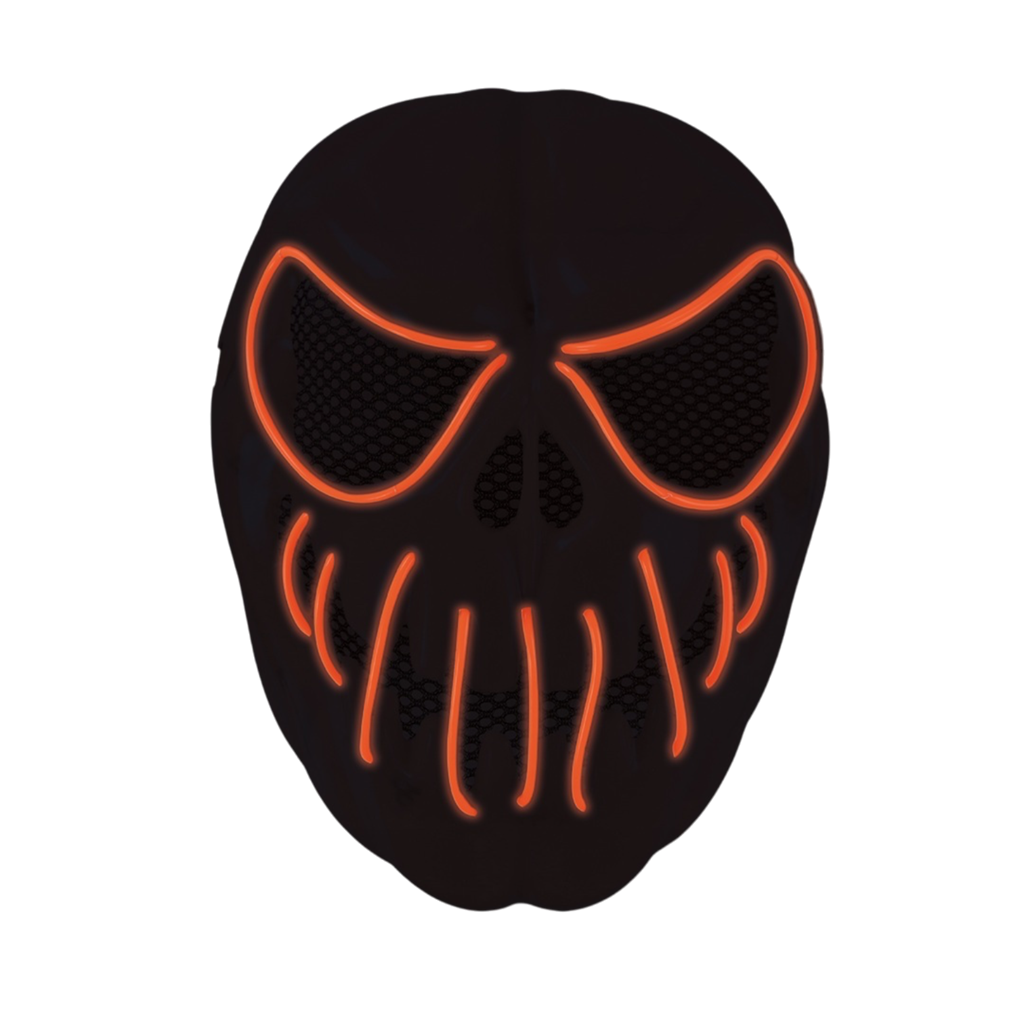 Maschera LED "Zucca terrificante" per adulti – Halloween