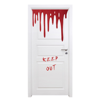 Decorazione “Porta insanguinata” – Decorazione di Halloween