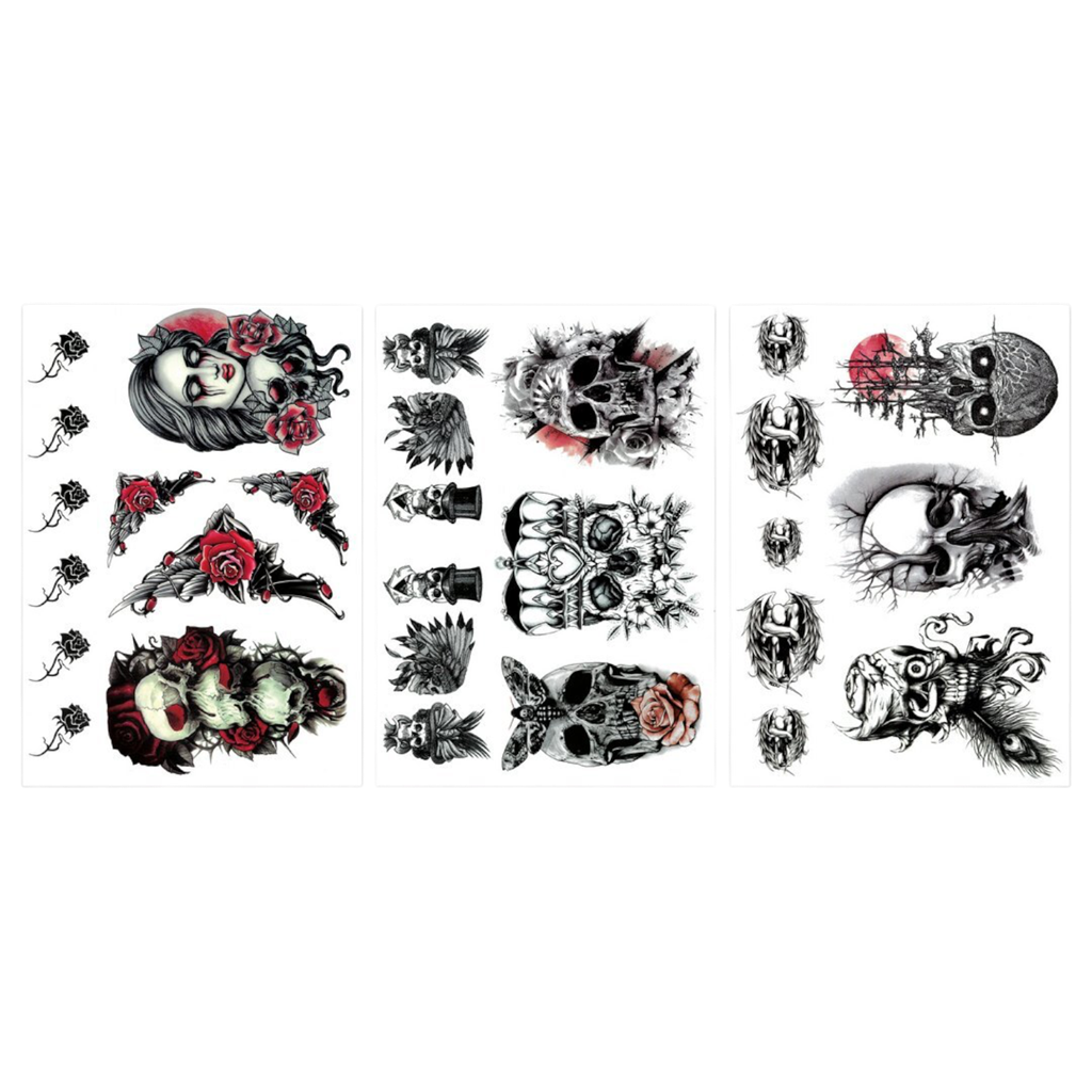 Tatuaggi temporanei di Halloween – Modello casuale