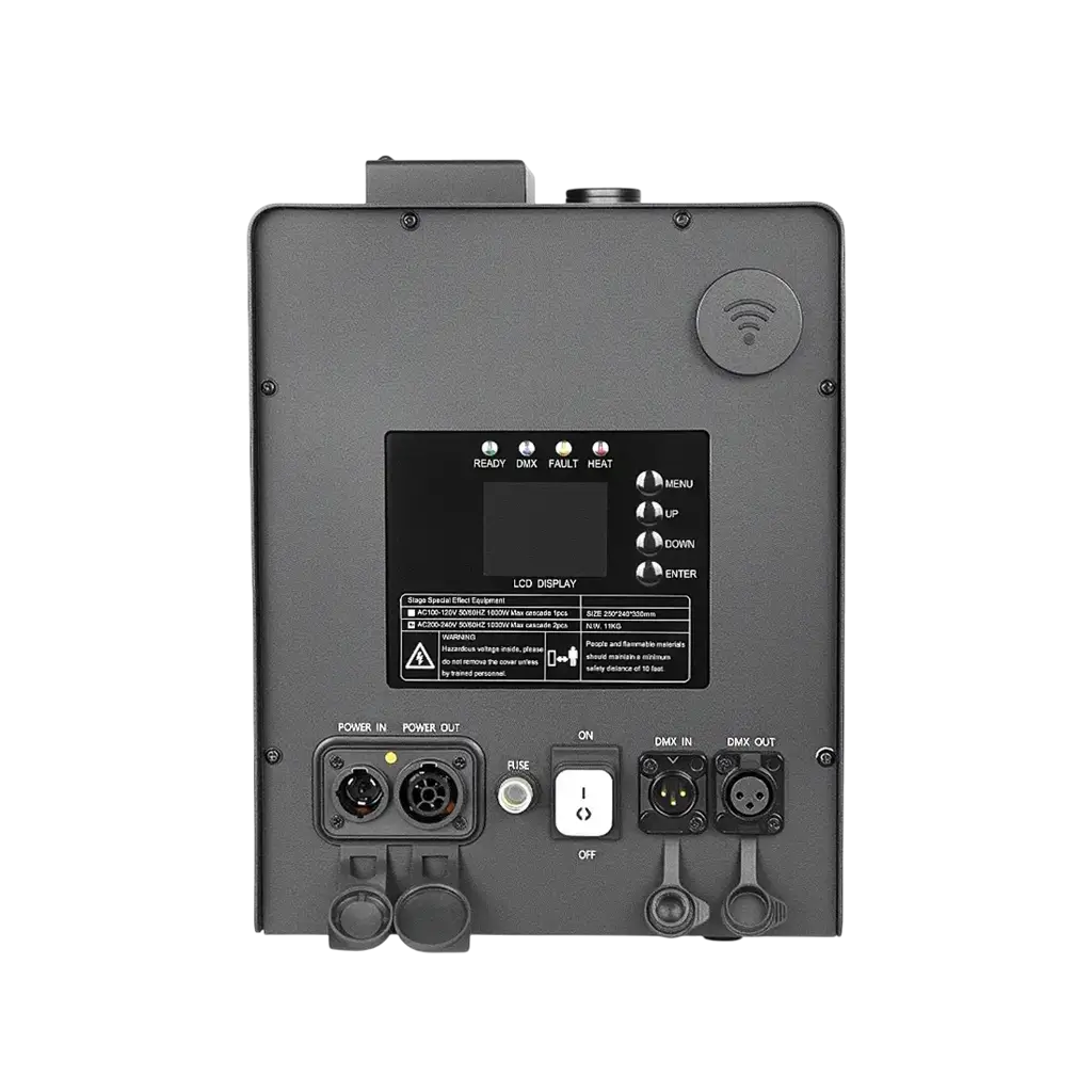 SPARK RAINPROOF® - Macchina per scintille fredde da 1100 W, per esterni, con raggio d'azione da 3 a 6 metri