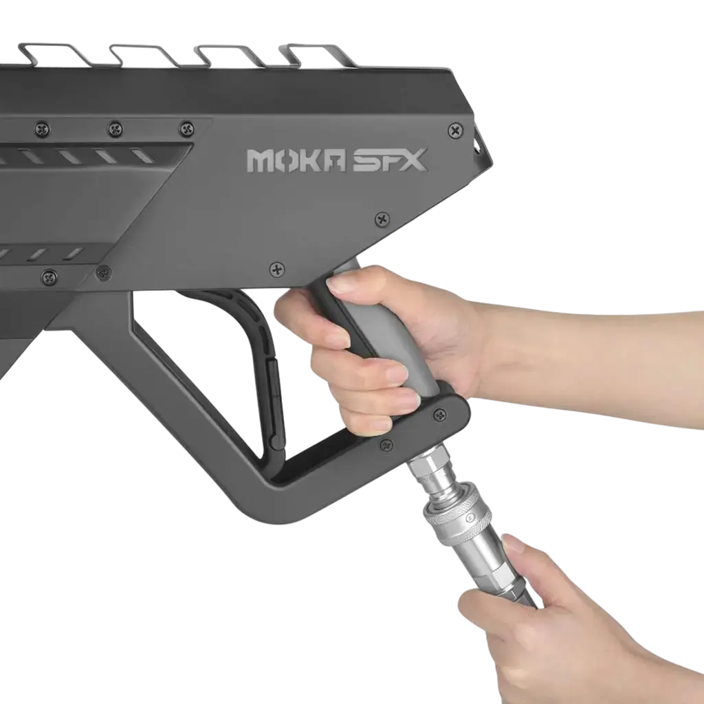 VORTEX LED CO2 GUN - Pistola a CO2 con LED, con raccordo e tubo da 3 metri