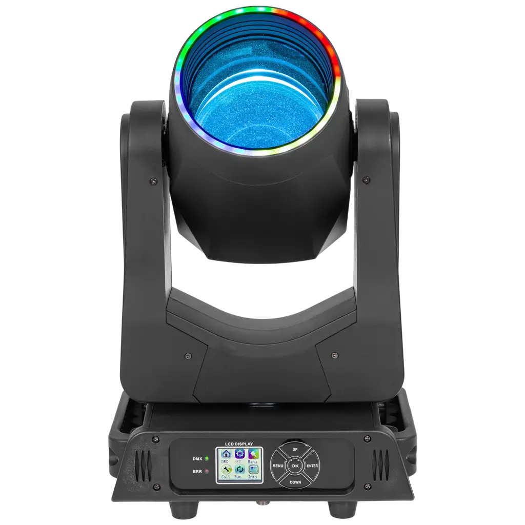 Confezione da 2 proiettori Beam LED da 200 W con flight case – Mac Mah
