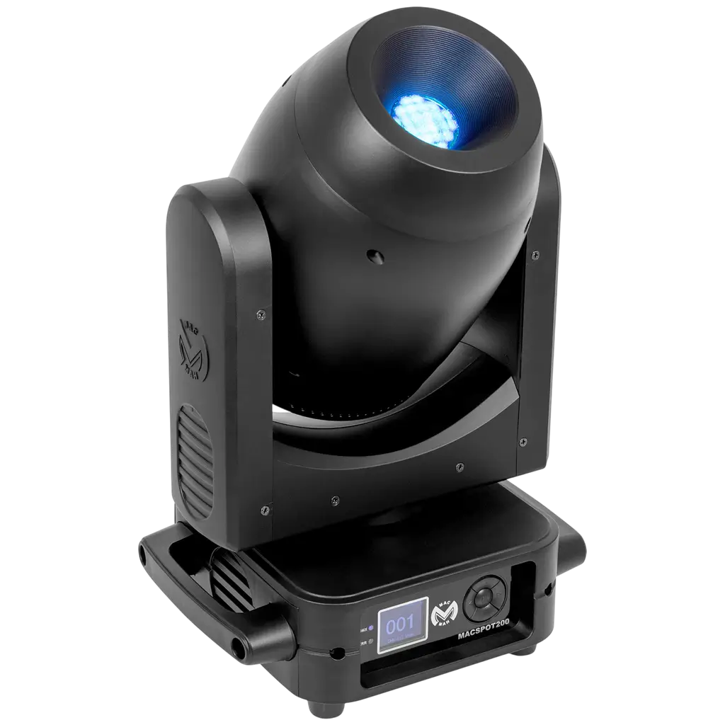 Confezione da 2 proiettori Spot LED da 200 W con flight case – Mac Mah