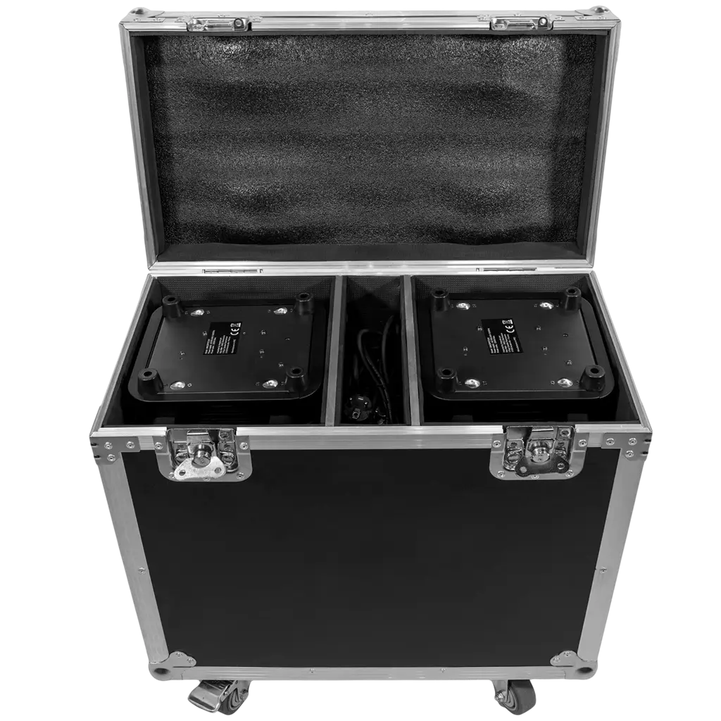Confezione da 2 proiettori Spot LED da 200 W con flight case – Mac Mah