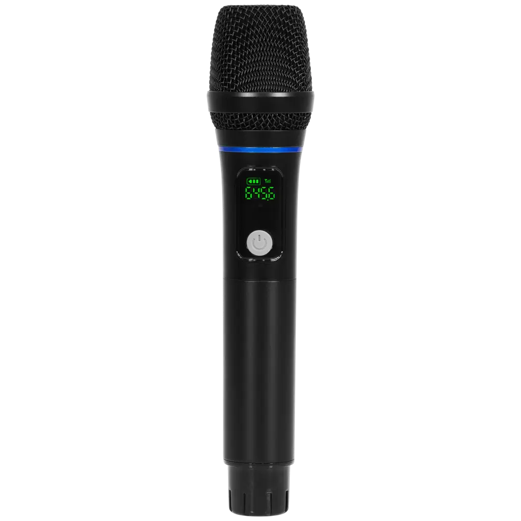 Altoparlante portatile amplificato da 150 W RMS, 8", alimentato a batteria, con microfono UHF – Mac Mah