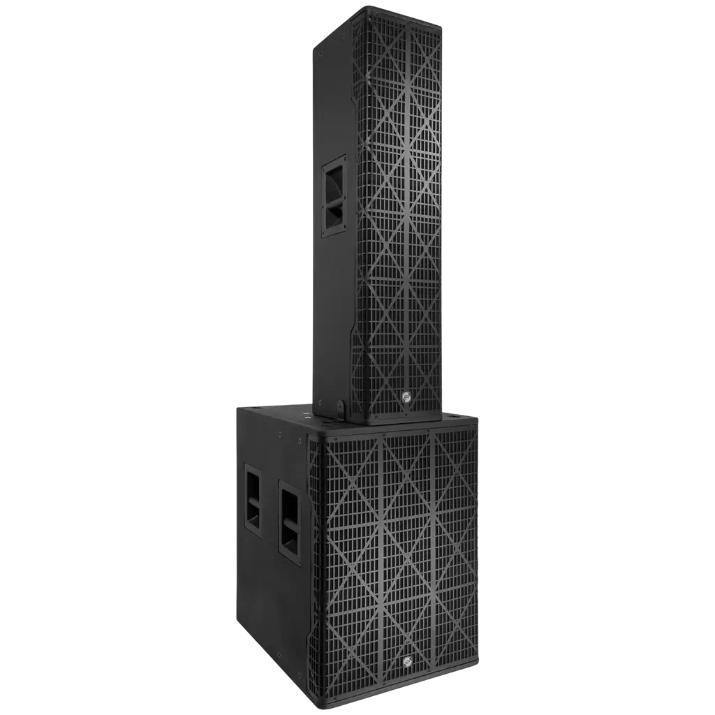 Sistema a colonna attivo a 3 vie da 1700 W RMS con subwoofer da 18" – Elokance