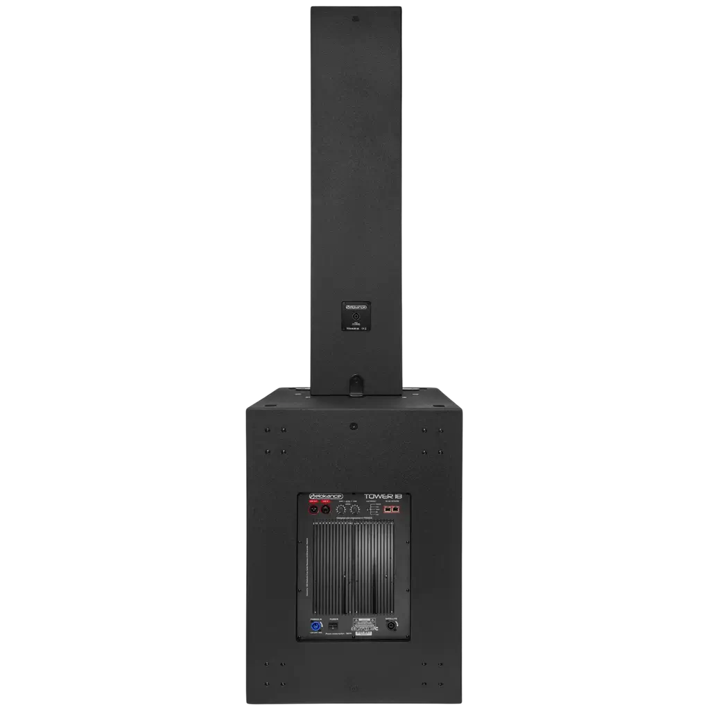 Sistema a colonna attivo a 3 vie da 1700 W RMS con subwoofer da 18" – Elokance