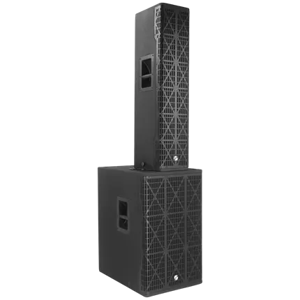 Sistema a colonna attivo a 3 vie da 1700 W RMS con subwoofer da 15 – Elokance