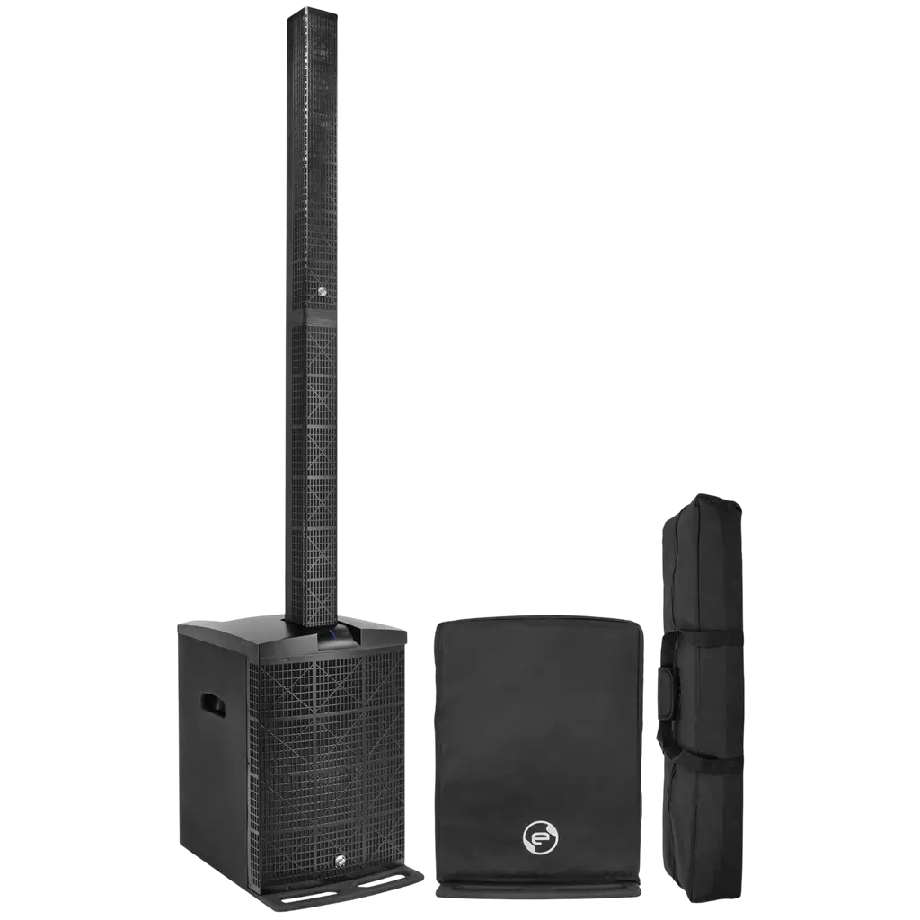 Sistema a colonna attivo a 3 vie da 800 W RMS con subwoofer da 15" – Elokance