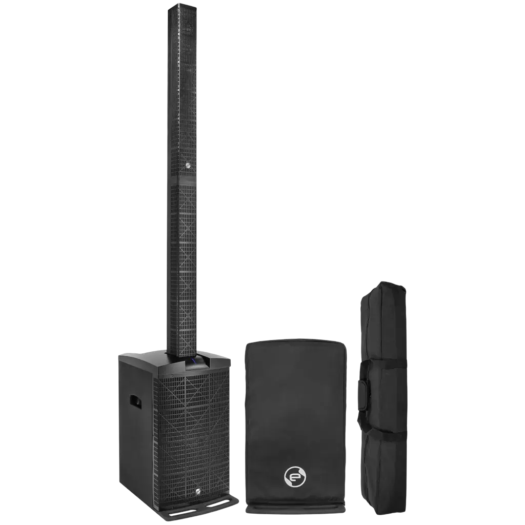 Sistema a colonna attivo a 3 vie da 800 W RMS con subwoofer da 12" – Elokance