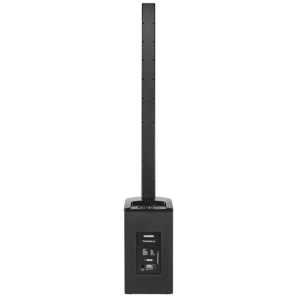 Sistema a colonna attivo a 3 vie da 800 W RMS con subwoofer da 12" – Elokance